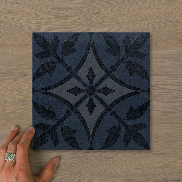 Picture of Arabesque Celeste Navy (Matt) 200x200 (Rectified)