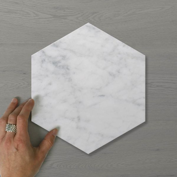 Picture of Marmo Hexagon Carrara (Honed) 231x200 (Rectified)